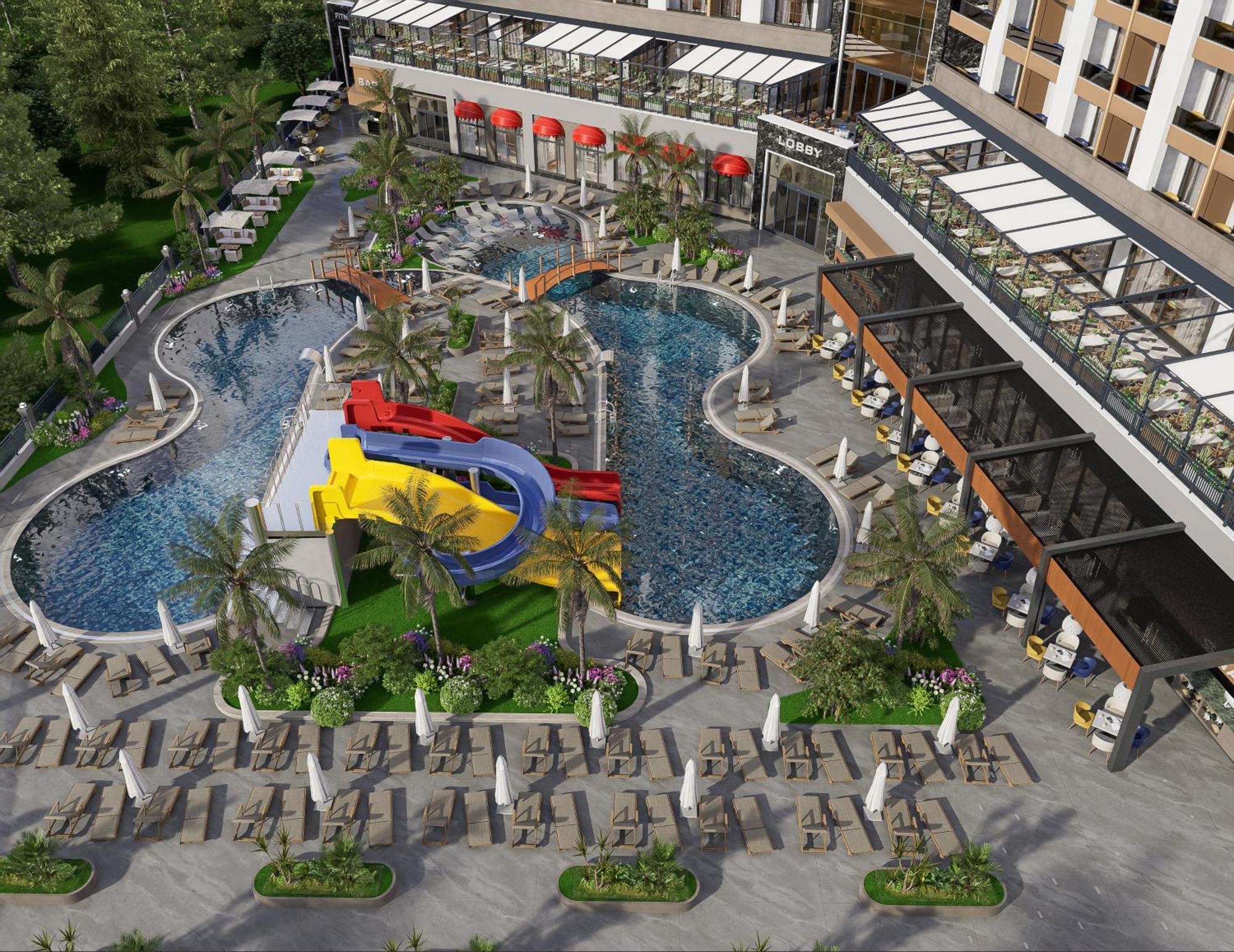 Almaris Alanya Aparthotel Exteriör bild
