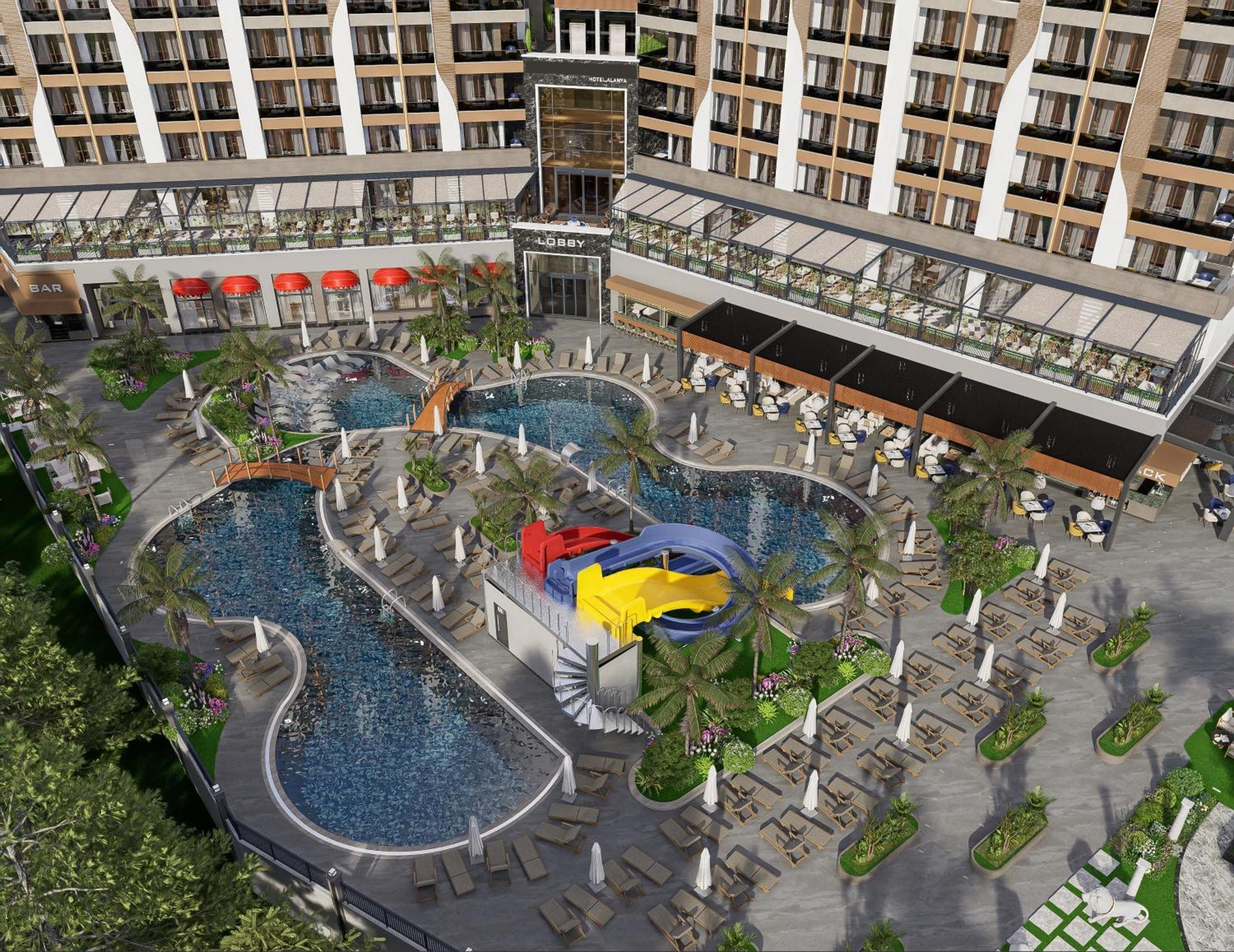Almaris Alanya Aparthotel Exteriör bild